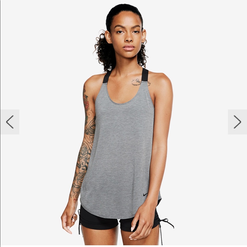 Nike Dri-fit heather grey running tank sz Medium